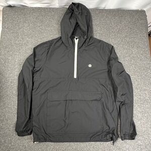 Element Travel Well Mens Large Black Half Zip Windbreaker Anorak Jacket L